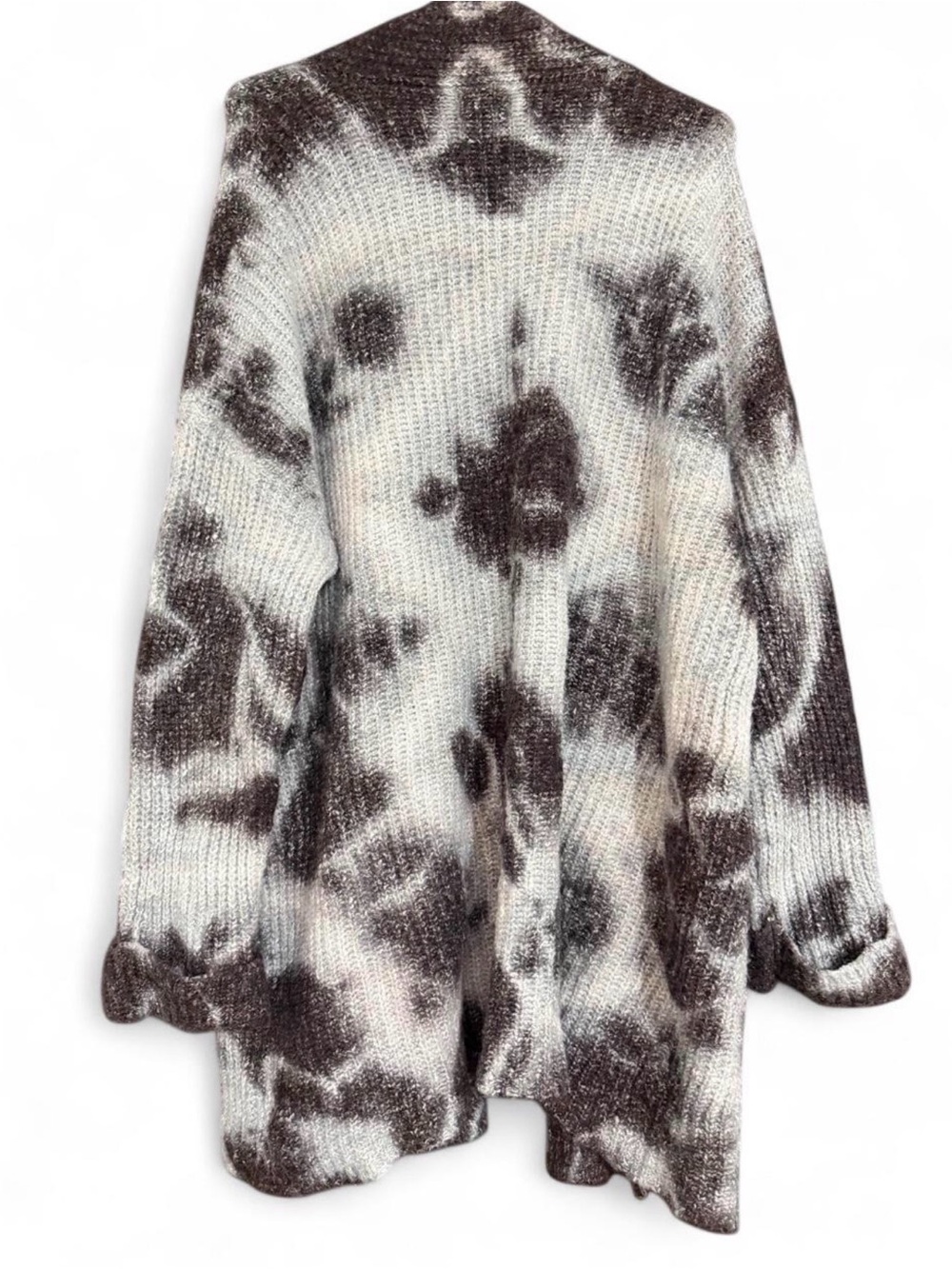Anthropologie Avalon Tie-Dye Long Knit Cardigan Sweater